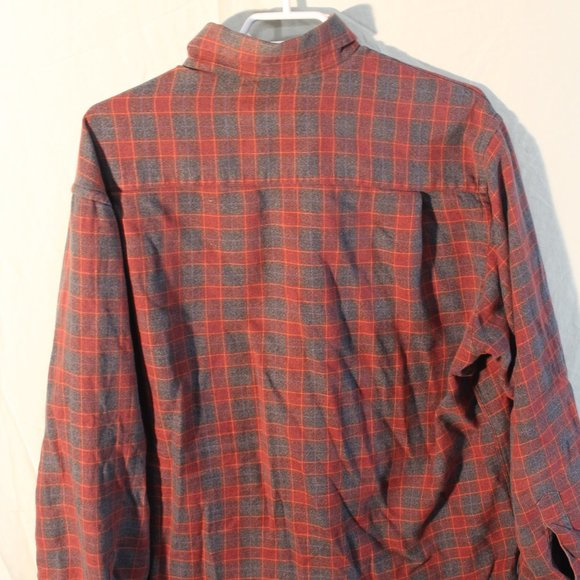 Savoia Red Plaid Casual Button Down - Picture 2 of 4